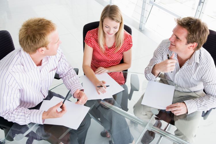 3 business people