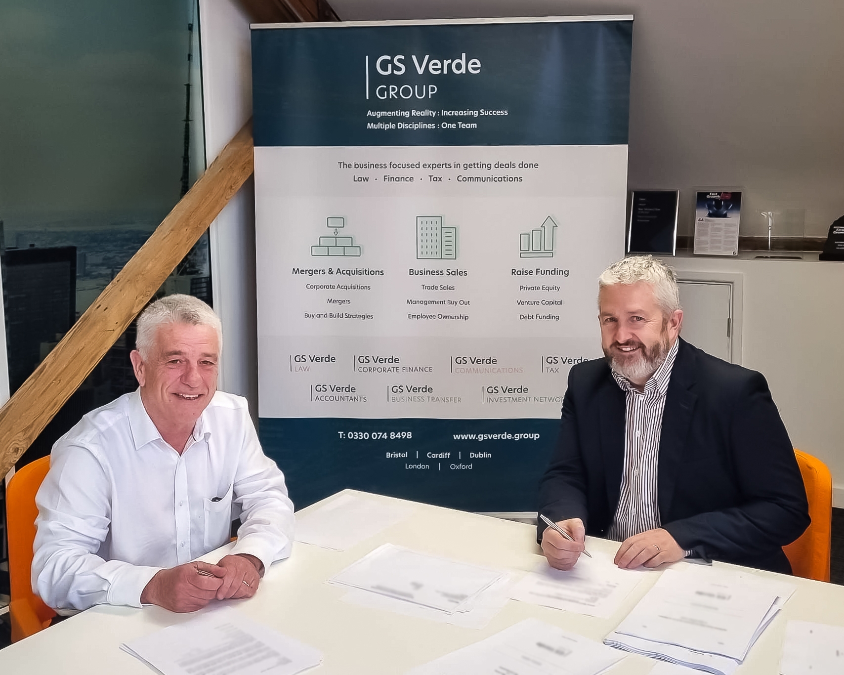 John Slevin, Director at IFT and Nigel Greenaway, GS Verde Groyp CEO
