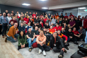 Connexin-team-Alex-Yeung-in-centre-with-orange-jumper-Furqan-pictured-three-to-the-right-