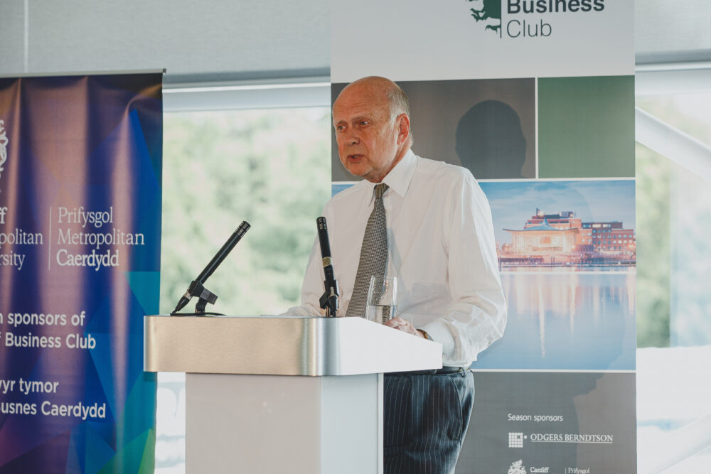 Roger Devlin addresses Cardiff Business Club