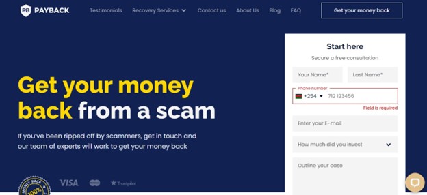 Payback Ltd Website