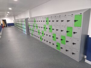 SLR lockers onsite at UK school 4