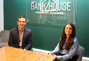 Paul Trahearn and Hannah Garratt (L)