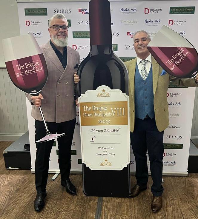 Chris Macnamara and Spiro Borg are business ambassadors for City Hospice