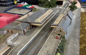 Model railway layout of Llandod