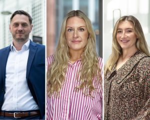 Mark Singh (L) Holly Potts (M) Sarah Mullarkey (R)